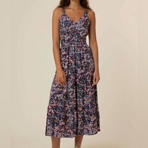 Printed midi dress BEAUTIFUL BACK